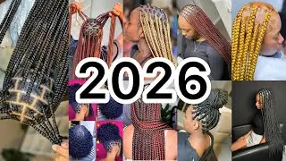 2026 KNOTLESS BRAIDS HAIRSTYLES/LATEST BRAIDS HAIRSTYLES FOR LADIES/FRENCH CURLS BRAIDS HAIRSTYLES 