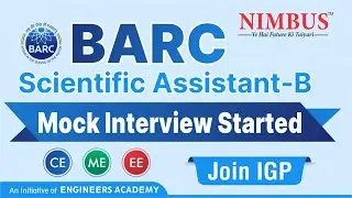 BARC 2022 Scientific Assistant-B Mock Interviews | BARC Complete Interview Preparation & Guidance