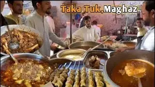 Javed Cafe Raja Bazar Rawalpindi |  Mutton Karahi | Chicken Karahi |  Maghaz | street Food Pakistan