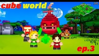 CUBE WORLD: EL PRIMER JEFE EP#3 😱😱😱
