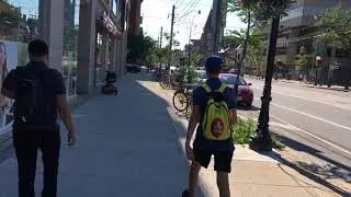 Toronto Neighbourhood Walk - College Street Through Little Italy - 4K