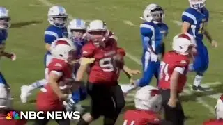 A touchdown during a youth football game goes viral and warms hearts