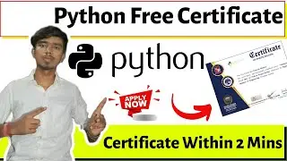 Python Certification | Python Free Certificate | Python Certificate