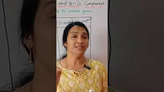r's Complement & (r-1)'s Complement in Telugu | 1's&2's | 9's&10's | 8's&7's | 15's&16's | # DE |