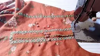 Neck Design With Less And Beads Beautiful Neck Design Cutting And Stitching 