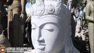 Large Stone Garden Devi Tara Bust www.lotussculpture.com