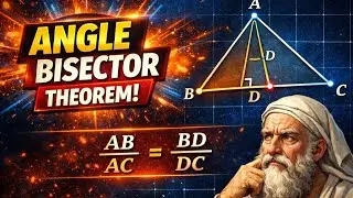Angle Bisector Theorem Explained | Triangle Ratio Trick | JEE Maths | Yogender Singh