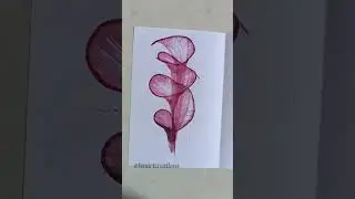 DIY Thread Art | String pull art | String painting | Thread painting for beginners | Step by step 😱💕