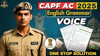 Capf AC 2025 Paper 2 Grammar : Voice | Active & Passive Voice