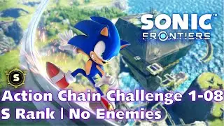 Sonic Frontiers - Action Chain Challenge 1-08 [S Rank | No Enemies]