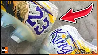 How To Paint Incredible Football Boot Art ⚽ Ronaldo, LeBron James, Kobe Bryant