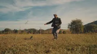 Lure training falcon in slow motion (Falconry Macedonia)