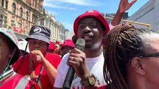 Thula Mntanami , Vele Mina Mama & Uphi umqashi Song by SADTU at the SADTU Provincial March