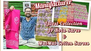 🔥 Step into elegance with our Latest JP Kota & Mulmul Cotton Sarees Collection!