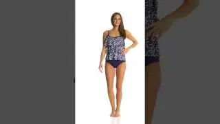 Maxine Spot Off Tiered Tankini Top | SwimOutlet.com