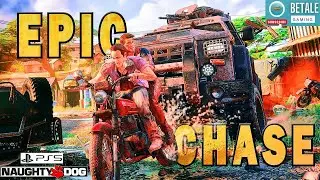 UNCHARTED 4 A Thief'S End Amazing Epic Chase Scene | PS5 UHD 60fps