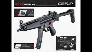 ICS社 CES-P MP5A5 AEG에 3가지 부품 추가하여, 완성도 높이기
