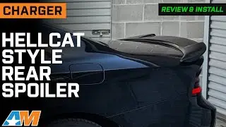 Задний спойлер Charger Hellcat Style 2015-2023; глянцево-чёрный, обзор и установка
