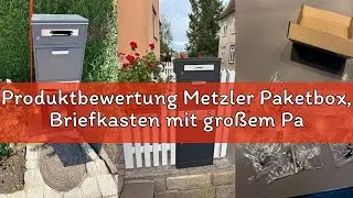 Produktbewertung Metzler Paketbox, Briefkasten mit gro&szlig;em Paketfach in Anthrazit, personalisierte Pa