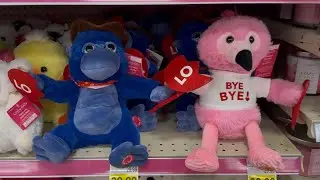 Kroger 2026 Valentines Day Animated Plush Dan Dee Heartbreak Gorilla And Flamingo