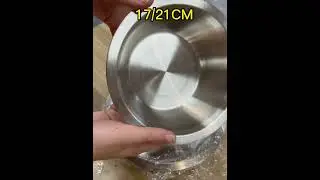 Stainless Steel Dog Bowls With Rubber Base Non Skid Food Dish Premium Pet Cat Water Bowl