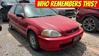 Copart Walk Around 4-25-22 + Cheap Old School Honda Civic Hatch 5 Speed!