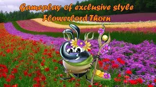 Best fiends game. Gameplay of exclusive style Flowerlord Thorn.🌹🌺