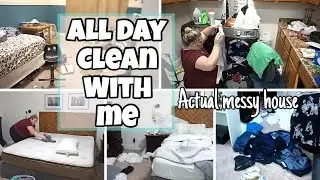 ALL DAY ULTIMATE CLEAN WITH ME l REAL LIFE MESSY HOUSE l