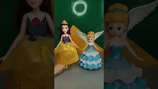 transforming beautiful Disney princess Belle and Cinderella