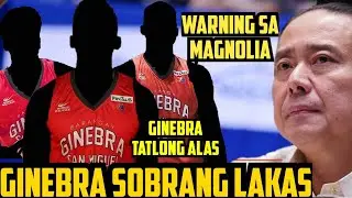 PBA LIVE : GINEBRA MAS KAKATAKUTAN TATLONG MALAKAS | ALFRANCIS CHUA MAY WARNING SA MAGNOLIA HOTSHOTS