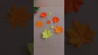 🍁Beautiful Autumn Leaf Craft Idea 🍂| DIY Maple Tree Leaf #diy #autumnleaf #easycraft #diycrafts