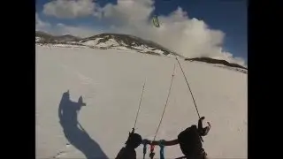 Snowkiting with The Prism Tensor 5.0 Jan 2016