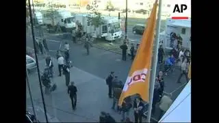 Interiors of SPD, CDU offices ahead of exit polls