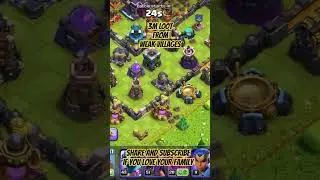 EASY 3M LOOT GOLD AND ELIXER - CLASH OF CLANS #roblox #clashofclans #games #viral #shorts #games