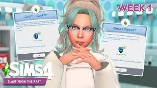 WEEK 1 COMPLETED 💚 Blast from the Past Event | The Sims 4