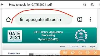 How to Apply for GATE 2021 with Complete Information. #GATE2021