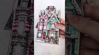 &ldquo;Victorian Christmas House&rdquo; Interactive Folding Folio Flip Through ❄️🎄
