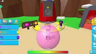 My first time in Roblox Bubble gum Simulator