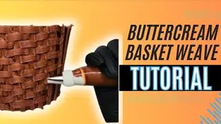How to make an Easter Basket Cake with a  buttercream basketweave tutorial!