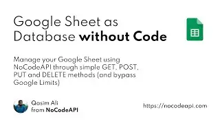Manage your Google Sheet data using GET, POST, PUT and DELETE methods