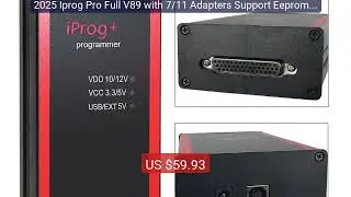 2025 Iprog Pro Full V89 with 7/11 Adapters Support Eeprom IMMO... — Hot Deal 2026 | Limited Offer!