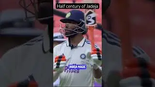 Half century of Jadeja #cricket #icc #acc #bcci  #cricketlover #jadeja