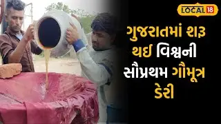 Banaskantha News | ગજબ! ગુજરાતમાં શરૂ થઈ વિશ્વની સૌપ્રથમ ગૌમૂત્ર ડેરી |#local18