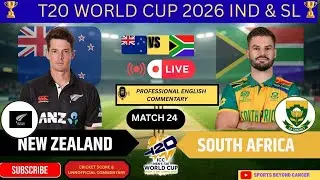 🔴 LIVE: New Zealand vs South Africa | T20 World Cup 2026 | Live Scores & Commentary, live reactions