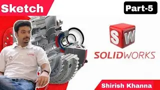 PART-5 | SolidWorks Hindi | Linear sketch pattern | Circular sketch pattern | Move | Copy | Rotate