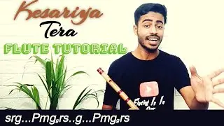 Kesariya Tera | Flute Tutorial | Brahmastra | C middle | Jeevan Dhami