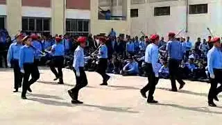 العرض العسكرى لطلاب الشرطة بمدرسة دمياط الثانوية العسكرية