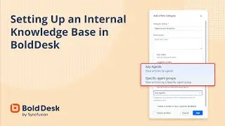 Setting Up an Internal Knowledge Base in BoldDesk