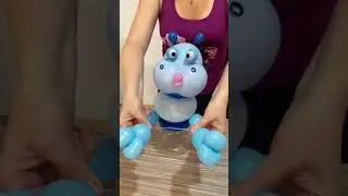 #balloondecor #fun #top #balloon #event #globo #tips #wow #tutorial #decor #popular #hippopotamus