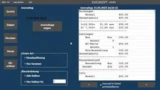Eucasoft Kassensystem | Kassenbuch Modul: Einfache Bedienungsanleitung